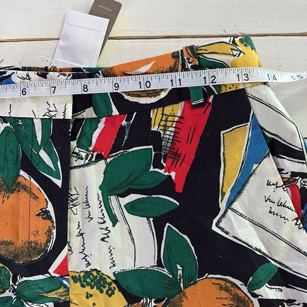 NWT J. Crew Colorful Fruit Print Shorts, Size 0 - Picture 5 of 11